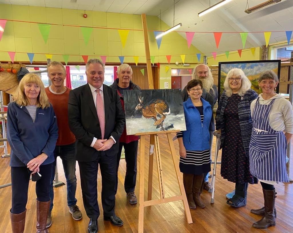 baynes_simon's tweet photo. ๐ผ I thoroughly enjoyed my visit to the Art Exhibition at the Oliver Jones Memorial Hall in #Dolywern @Wrexham recently and seeing the artworks that had been produced by local artists. A great opportunity to showcase the wonderful talents of so many in the Ceiriog Valley! https://t.co/50dFcuWMzj