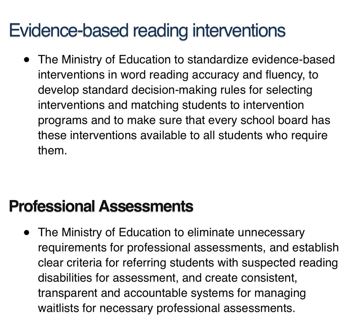 Are you following the <a href="/OntHumanRights/">The OHRC</a> #RightToRead inquiry? If so, you may want to know  the recommendations made to K-12 Education Standards Development Committee. But why wait for 2025? Let’s learn the evidence-based literacy strategies &amp;use them NOW! #ScienceOfReading #OntEd