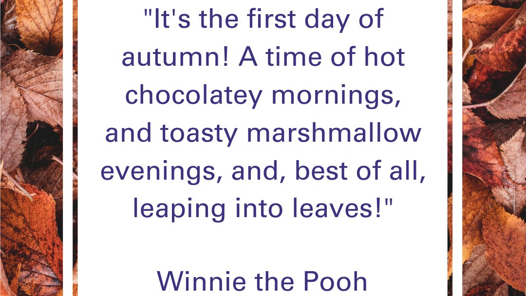 thrivecharity's tweet photo. Here are some beautiful quotes that capture the joys of autumn 😊

What do you love about autumn?

#autumnwellbeing #autumn https://t.co/1MWel33tR3