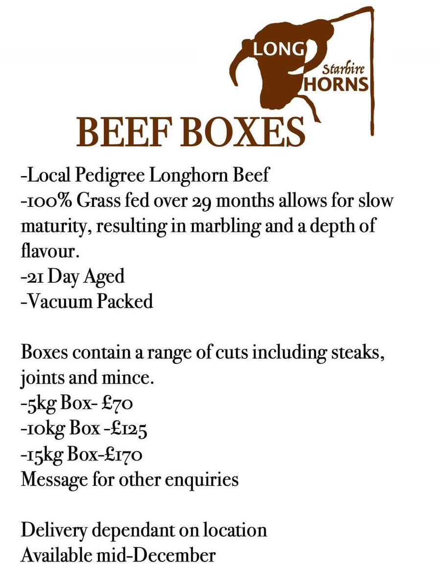 BeebyHarriet's tweet image. 🥩BEEF BOXES NOW AVAILABLE🥩 Please message to reserve a box! #BackBritishFarming #BeefBoxes #GrassFed #EnglishLonghorn #Pedigree @LonghornOffice #FreshProduce #Local