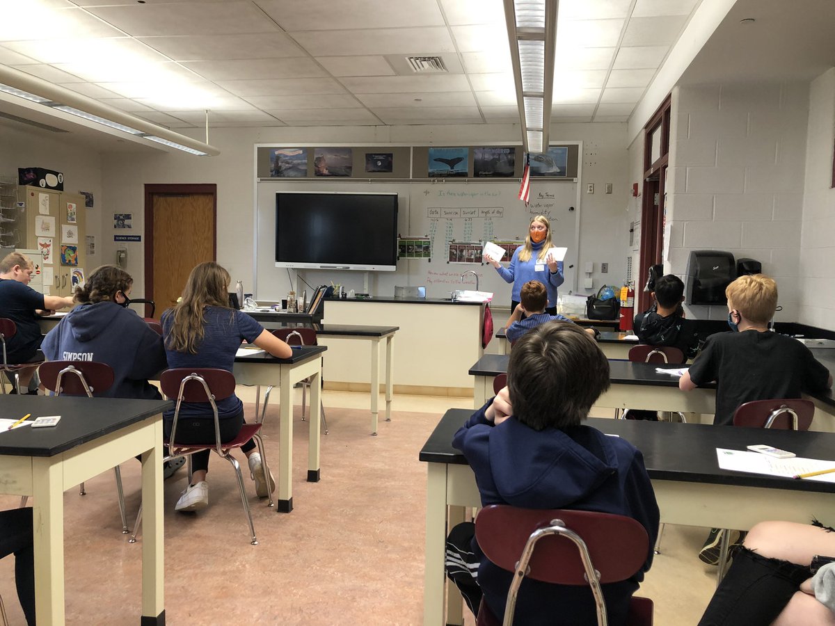 LearningKon's tweet photo. Students working on “Keeping your balance” with budget planning on JA YES day. #wyproud https://t.co/JdzDa4ZYHH