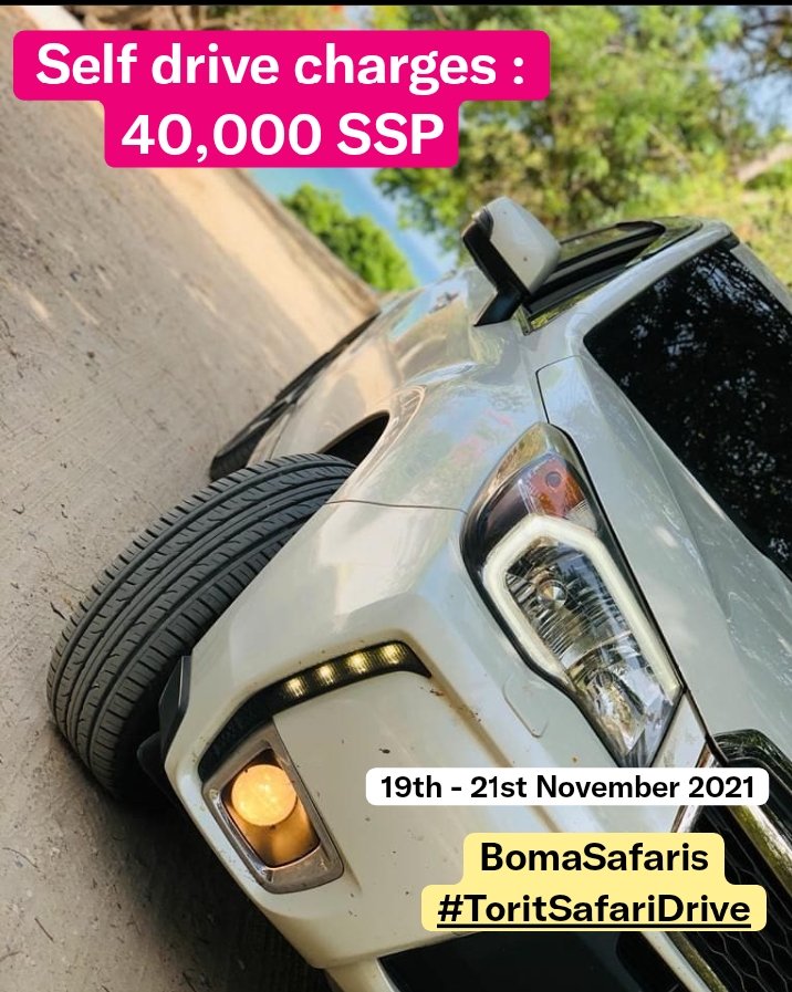 BomaSafaris's tweet photo. Tag along your #Squad, We are heading out to #ToritSafariDrive.
#Retweet to Tell a friend.
For #40,000SSP BOOK YOUR TICKET WHILE SPACE IS STILL AVAILABLE.
#SSOT.
Come let's have fun and discover #Torit 
#OnTheRoadAgain.
#BomaSafaris @VisitSouthSudan @visit_east @AchollyArow https://t.co/r5IV5FzMrA