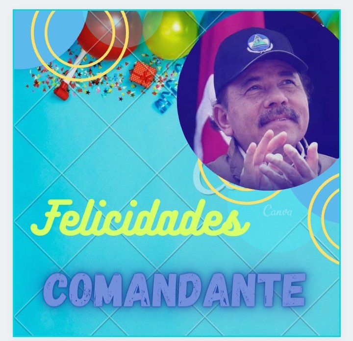 🎶🎉...Felicidades en su 7️⃣6️⃣ Cumpleaños a nuestro amigo, hermano y Lider...Comandante Daniel...🎉🎶

🎂🥳🌟💫🎂🥳🌟💫
#UnidosEnVictorias #DanielSiempreAlFrente 

<a href="/KarlaRojjas/">Karla Rojas Montoya🇳🇮</a> <a href="/Mistk2021/">Mistk02</a> @IndiraVargas97