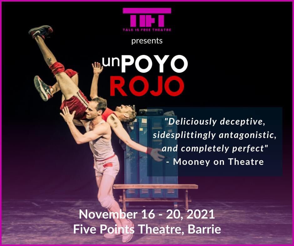 Thrilling audiences around the globe for over 10 years, Argentina's 'Un Poyo Rojo' comes to Barrie for a very limited time!

Book your free tickets to this unique blend of acrobatics, dance and comedy running this Tuesday to Saturday at 8pm. 

tift.ca/shows/un-poyo-…