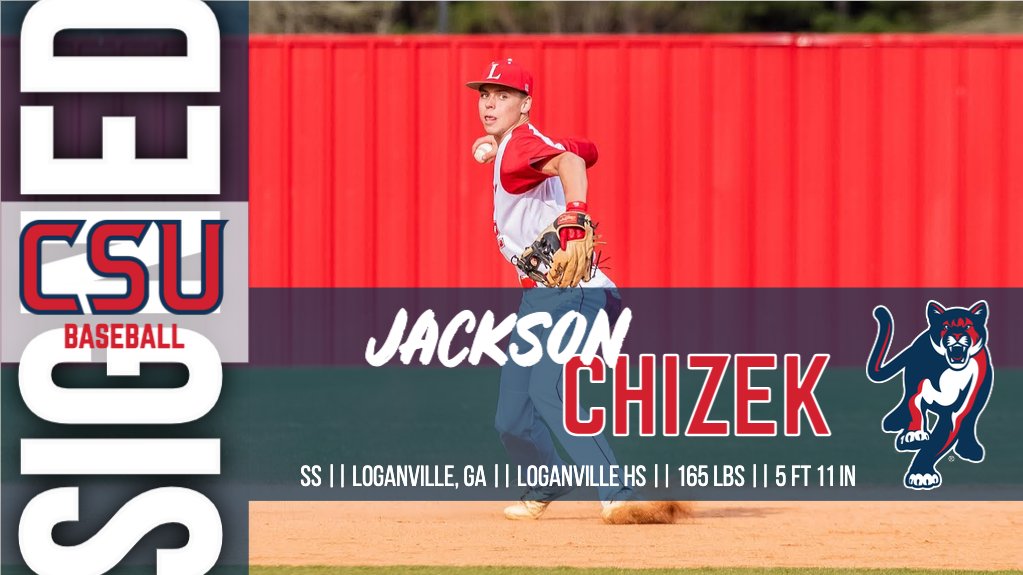 ✍️ | We're proud to welcome Jackson Chizek to the Cougar Baseball Family! ⚾️

#GoCSU🐾 #SigningDay2021 #NLI