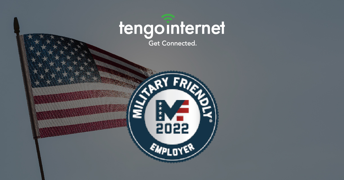 Thank you, veterans, for your service to our country. 

TengoInternet is proud to announce that we've earned our Military Friendly® Employers Designation for the fifth year in a row! And, more importantly, over 30% of our employees are veterans!

#VeteransDay #hireveterans