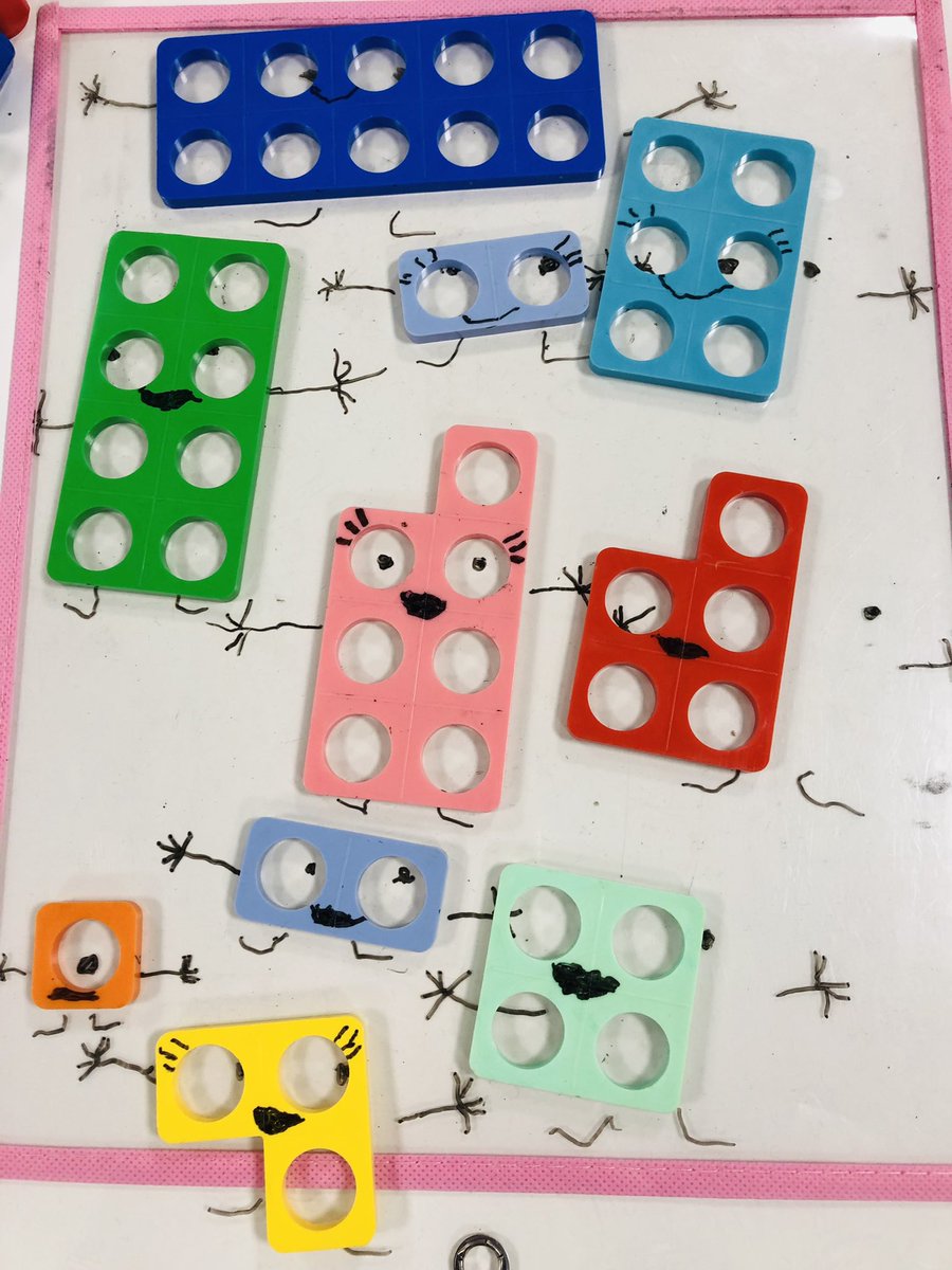 CGPrimary's tweet photo. We have a clever pupil who uses numicon creatively in her maths work 😄 #cgpmaths https://t.co/rAVzIIoYF6