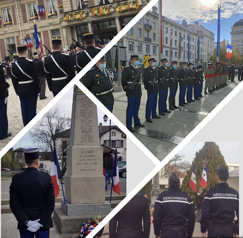 PorteparoleGN's tweet photo. #LaGendarmerieDansVosTerritoires

En ce #11Novembre

✅ Partout en France,

✅ En sécurisation ou en service honneur,

✅ Dans la diversité de leurs missions, incarnant les différents métiers de l’Institution,

✅ Les gendarmes sont mobilisés!

#EnLeurSouvenir 
#RepondrePresent https://t.co/oYo2BrCEBz