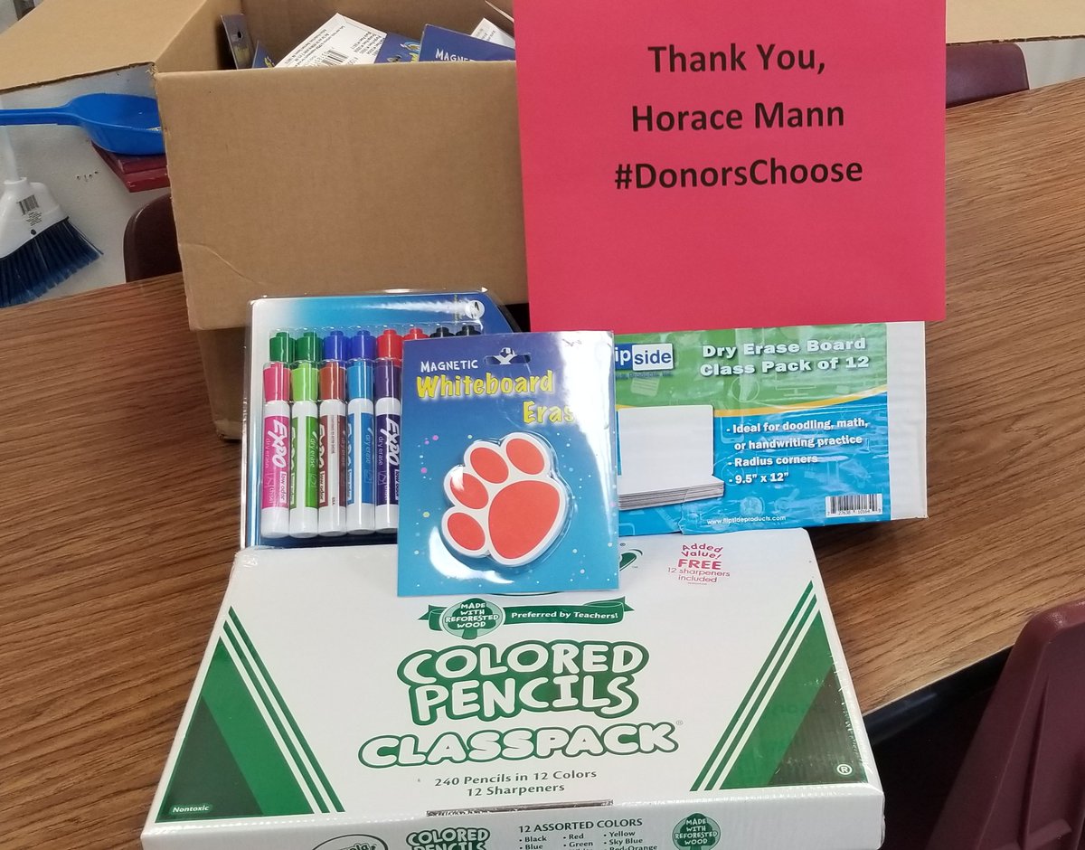 So excited! I got my 1st shipment of #WishList items from my #DonorsChoose list. Thank you #HoraceMann for supporting my <a href="/VernonMSWLA/">Vernon MS World Languages Academy</a> students
#DryEraseBoards #ColoredPencils #DryEraseErasers #DryEraseMarkers