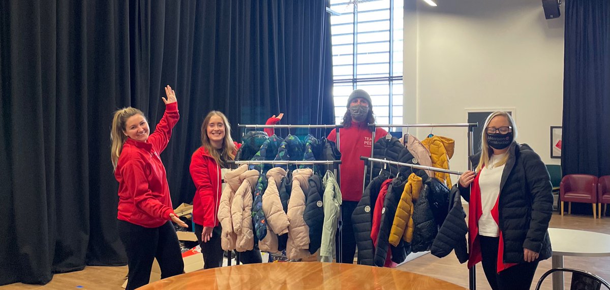 Great to meet the team at @PEEK_project_ 

<a href="/morrisonbuilds/">Morrison Construction</a> are delighted to  support their winter jacket appeal with donations of jackets and wellies via @HubWestScotland