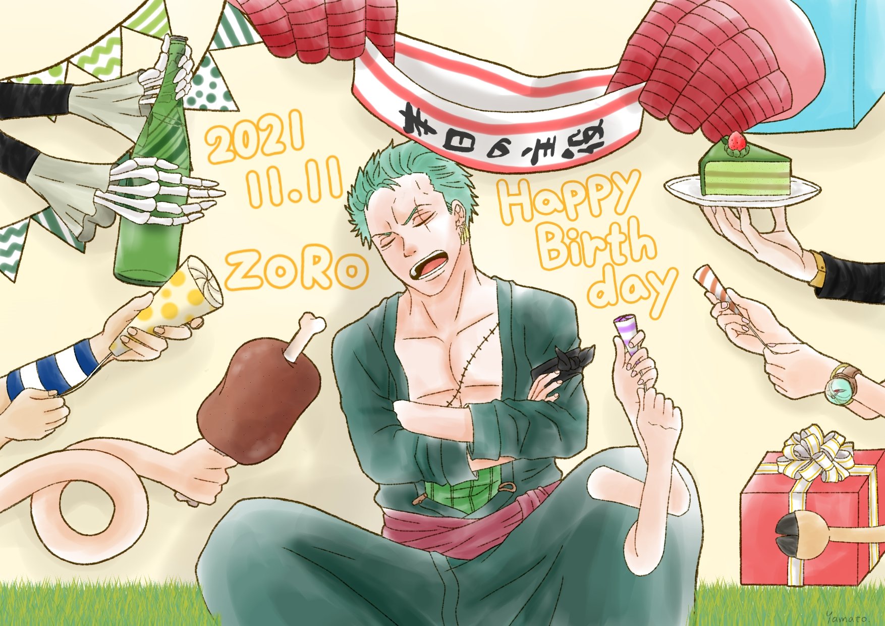 やまと コスサミ行くよ イラスト垢にも上げたけど せっかくだしこっちにも上げとく ゾロお誕生日おめでとう ロロノア ゾロ生誕祭21 ロロノア ゾロ誕生祭21 ゾロ誕生祭21 ゾロ生誕祭21 T Co 2i4ajtqjsk Twitter