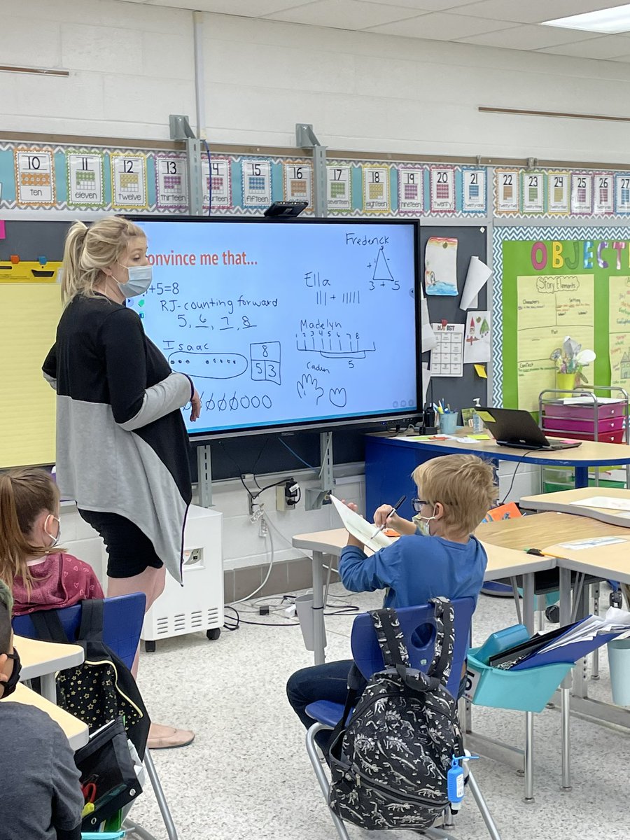 izzyin206's tweet photo. Short weeks still mean #biglearning for @oceanlakeses Ss! “Convince Me That” warm-up (👀 at those responses!), hands-on game stations, and #fact fluency. “To do 2x9 I just did one two on my 2x8!” 🥰 @VBMathRocks @VBMollyLewis https://t.co/kHPlmTtcQs