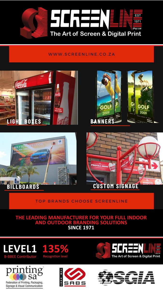 ScreenlineSA's tweet photo. As Steve Forbes puts it - "Your brand is the single most important investment you can make in your business." So shouldn't you ensure you have the right partner when doing your branding that represents your brand? Contact us! #screenline #brandmagic https://t.co/RODXiKlVKj https://t.co/2eksG5arzo