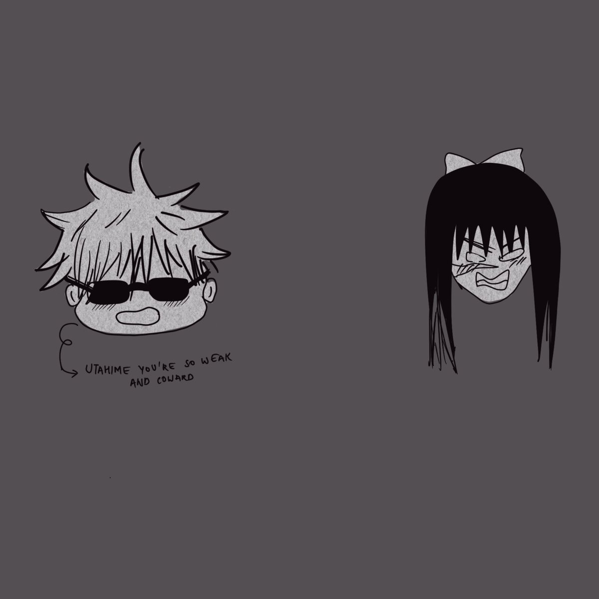 feebypanda's tweet photo. Lesson Gojo learned: never mess with drunk Utahime 

#GoUta #Gojohime #五歌 https://t.co/A4iD9EMqc6
