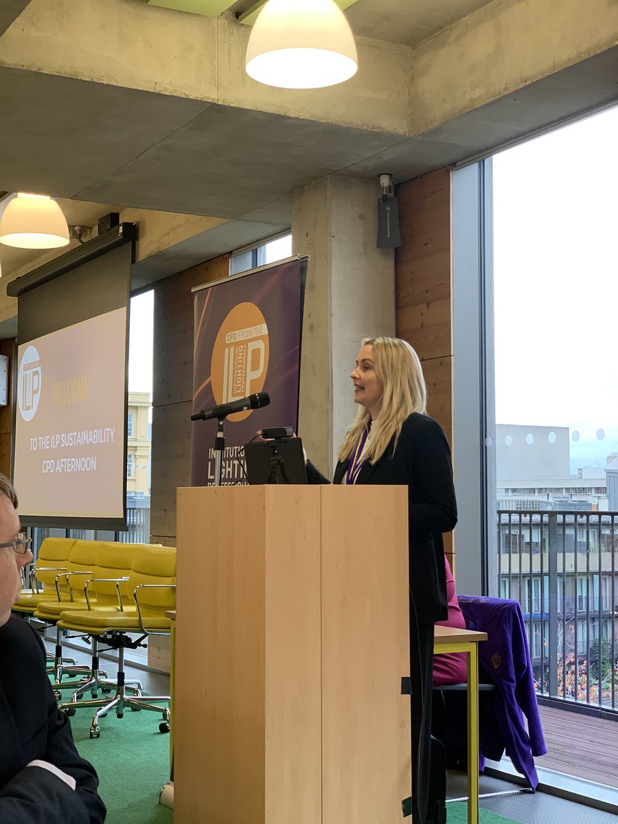 <a href="/FionaHorgan/">Fiona Horgan</a> introducing our sustainability CPD event #lightbackbetter #cop26 <a href="/the_ilp/">The Institution Of Lighting Professionals</a>