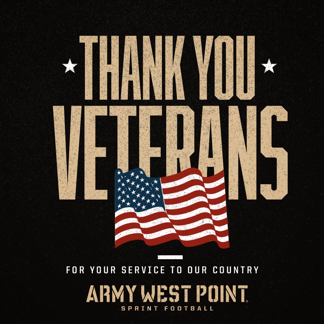 ArmyWP_SprintFB's tweet photo. Thank you Veterans for your service to our country.

We are forever grateful for your service.

#GoArmy https://t.co/8JOPcMpVaE