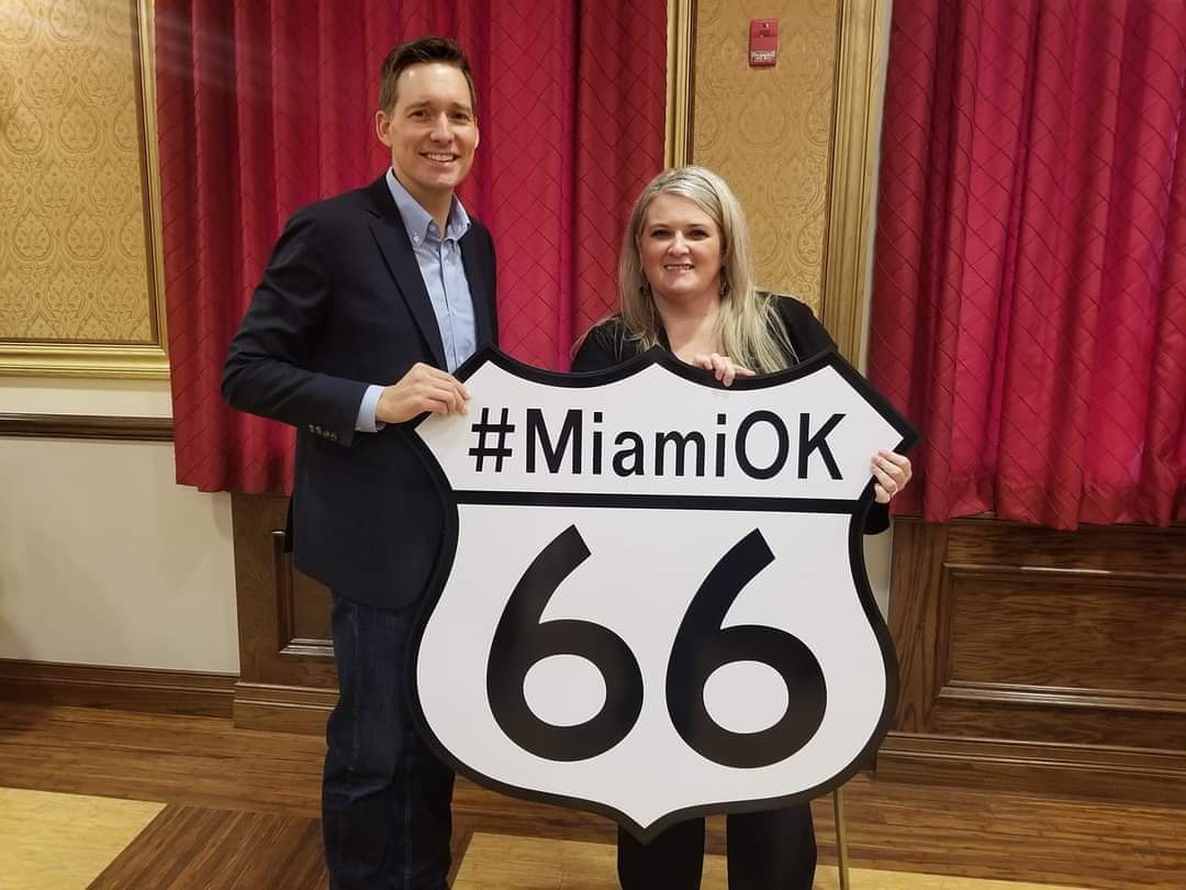 visitmiamiok's tweet photo. Happy 95th Birthday, #Route66! On this day in 1926, US Highway 66 was established and started its journey into history. Come see us soon and drive the longest main street on the mother road in #MiamiOK 
#travelok #visitmiamiok @LtGovPinnell @miamiokla https://t.co/BupdxzYQEy