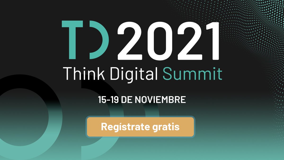 Del 15 al 19 de noviembre se llevará adelante el Think Digital Summit 2021, un congreso online y 100% gratuito.
En esta nueva edición contará con expertos del ámbito digital de empresas de primer nivel. ¿Todavía no te inscribiste? 
threepoints.com/es/think-digit…