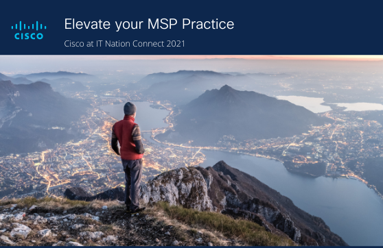 CiscoEvents's tweet photo. Hello from #ITNConnect21. Join Cisco's Michelle Ragusa-McBain TODAY at 11:45 am ET, streaming live and onsite, and learn '5 Tips for MSP Success.'  https://t.co/oAghg32QjF https://t.co/Bt59gkKXZk