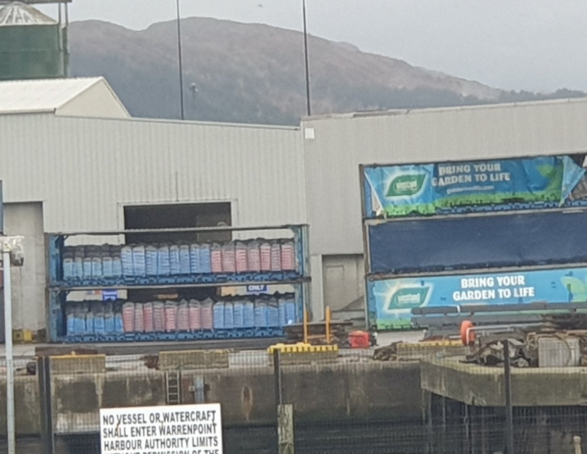 Hundreds of tonnes of Irish bog being shipped to England for gardening. This is a double whammy,contributing to both the carbon crisis and biodiversity crisis. Bogs are a biodiversity hot spot and carbon sink. We shouldn't wrap them in plastic and ship them away #peatfree