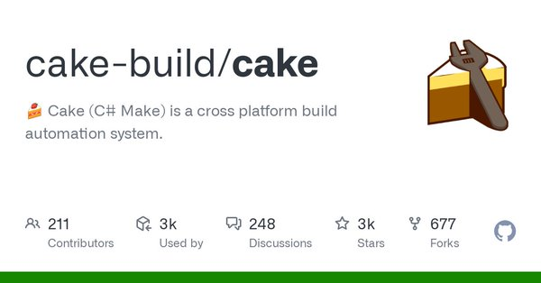 dotnetfdn's tweet photo. ICYMI - Cake v2.0.0 RC 1 released: New DotNet aliases, improved integration with GitHub Actions and Azure Pipelines, updated .NET TFMs, and and lots of improvements and bug fixes
https://t.co/MZRw3QKofO CC: @cakebuildnet #csharp #dotnet #devops #cakebuild https://t.co/2CnKG2WmF3