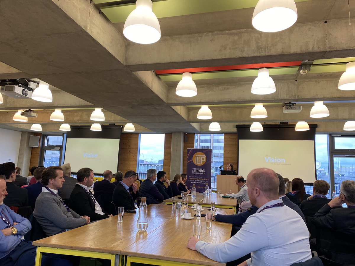 Great to see so many people attending the first <a href="/the_ilp/">The Institution Of Lighting Professionals</a> London event discussing all things sustainability #LightBackBetter #NetZero #COP26