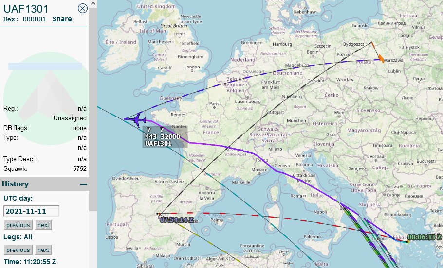 SirListenalot's tweet photo. 1120z Miscoded [000001] #UAEAF #A330 #896C3A 1300 as #UAF1301 en route Athens - Boston https://t.co/xOvLzPUFtW