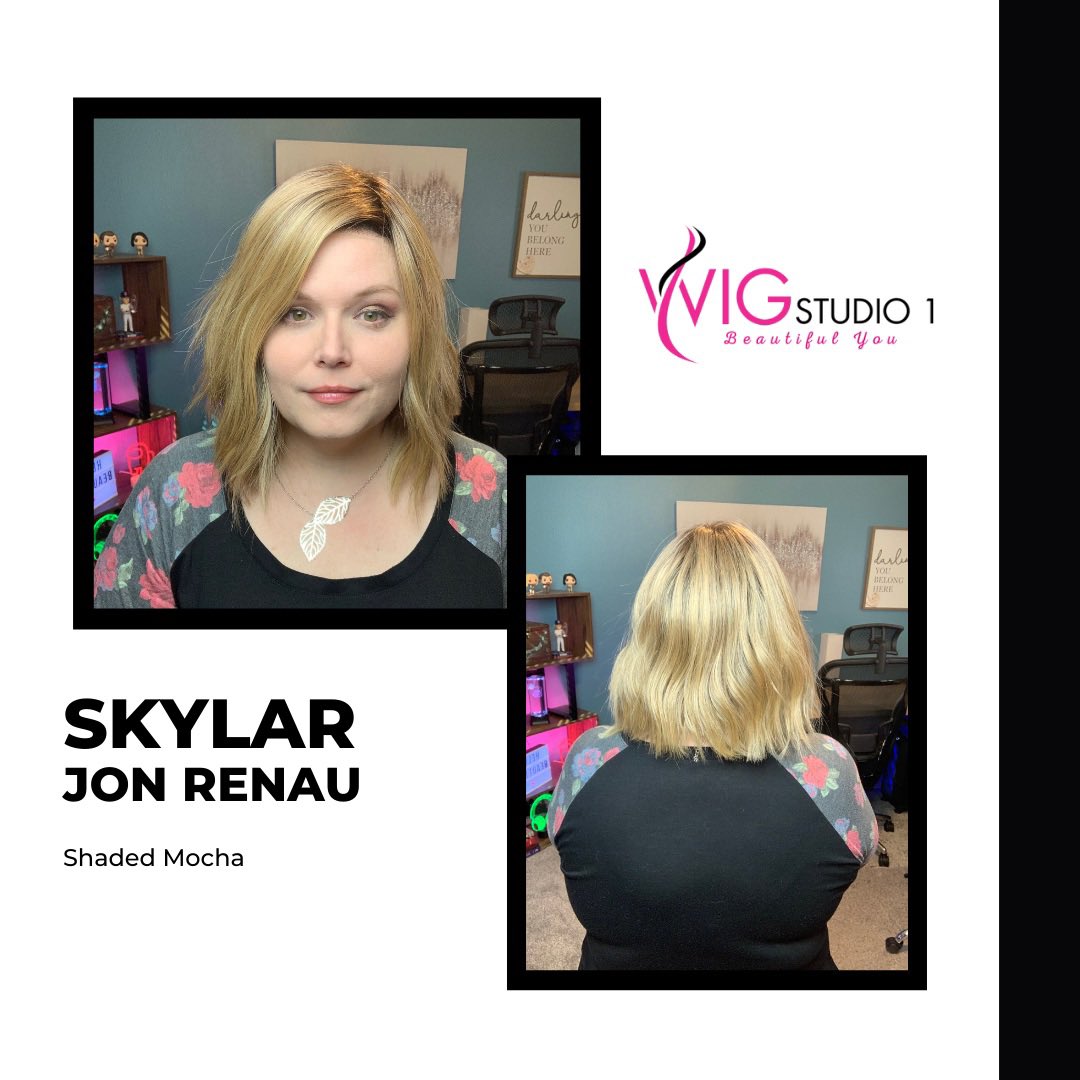 WigStudio1's tweet photo. Skylar by Jon Renau is the newest edition to their heat-resistant fiber collection. The SmartLace  front and monofilament top offers endless heat-friendly styling! https://t.co/b9U7A6youU #jonrenau https://t.co/2qO6izzhLV
