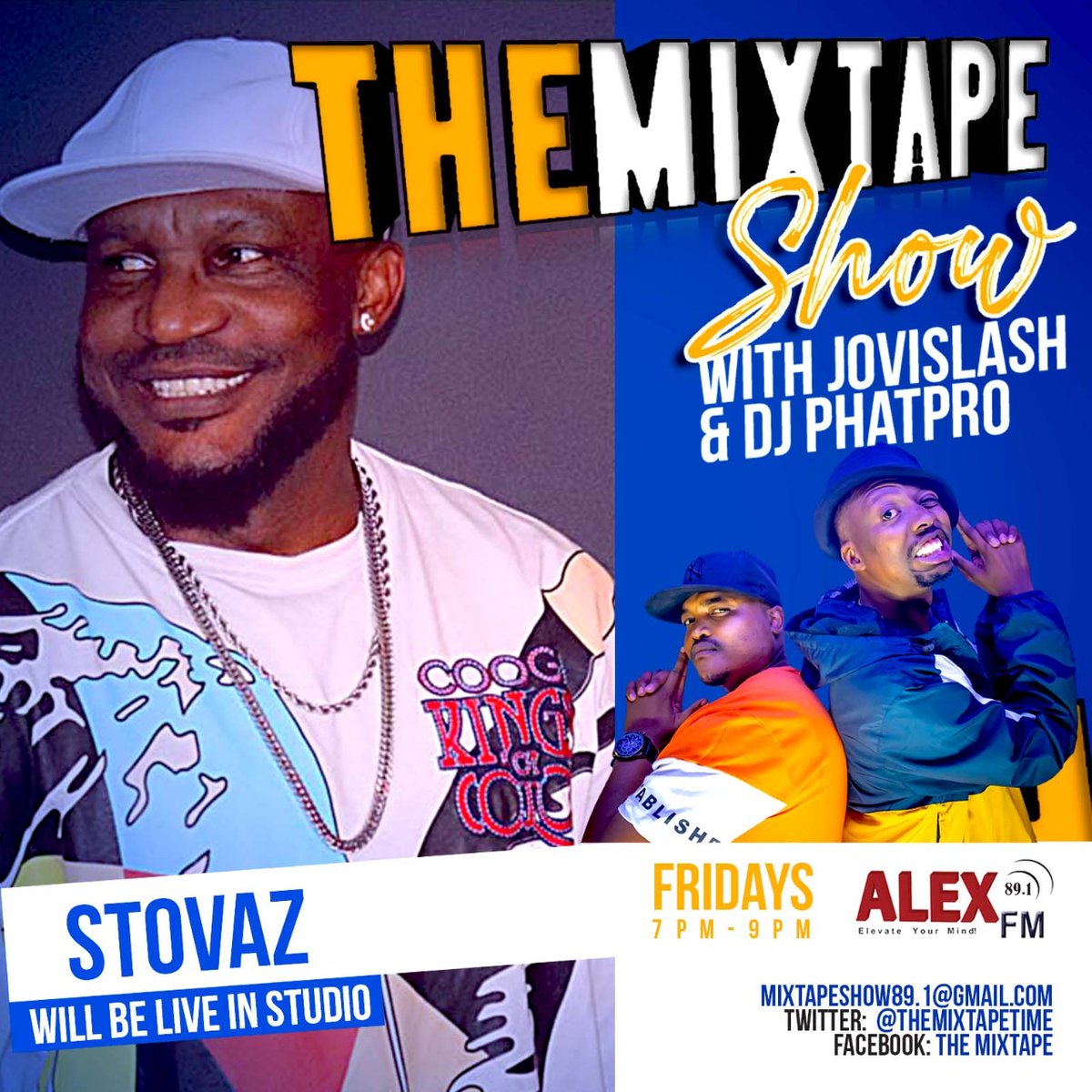 morgeezrecords's tweet photo. Stovaz will be live on-air, on Friday, 12th Nov. in an exclusive interview at AlexFM to unpack his mission and vision for #talentdevelopment in #sahiphop with @Jovislash and @MusicByPhatpro #morgeezrapbattleroyale #morgeez #rapper #johannesburg Tap link: https://t.co/2iY2PHKTci https://t.co/MsH44bbaA0