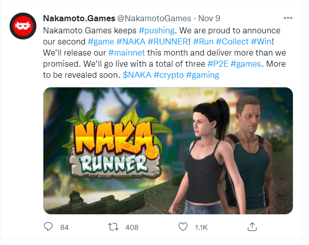CryptoBTC_Chris's tweet photo. $NAKA has 3 play2earn games coming this month.  Three! https://t.co/iRiRNZEFZo