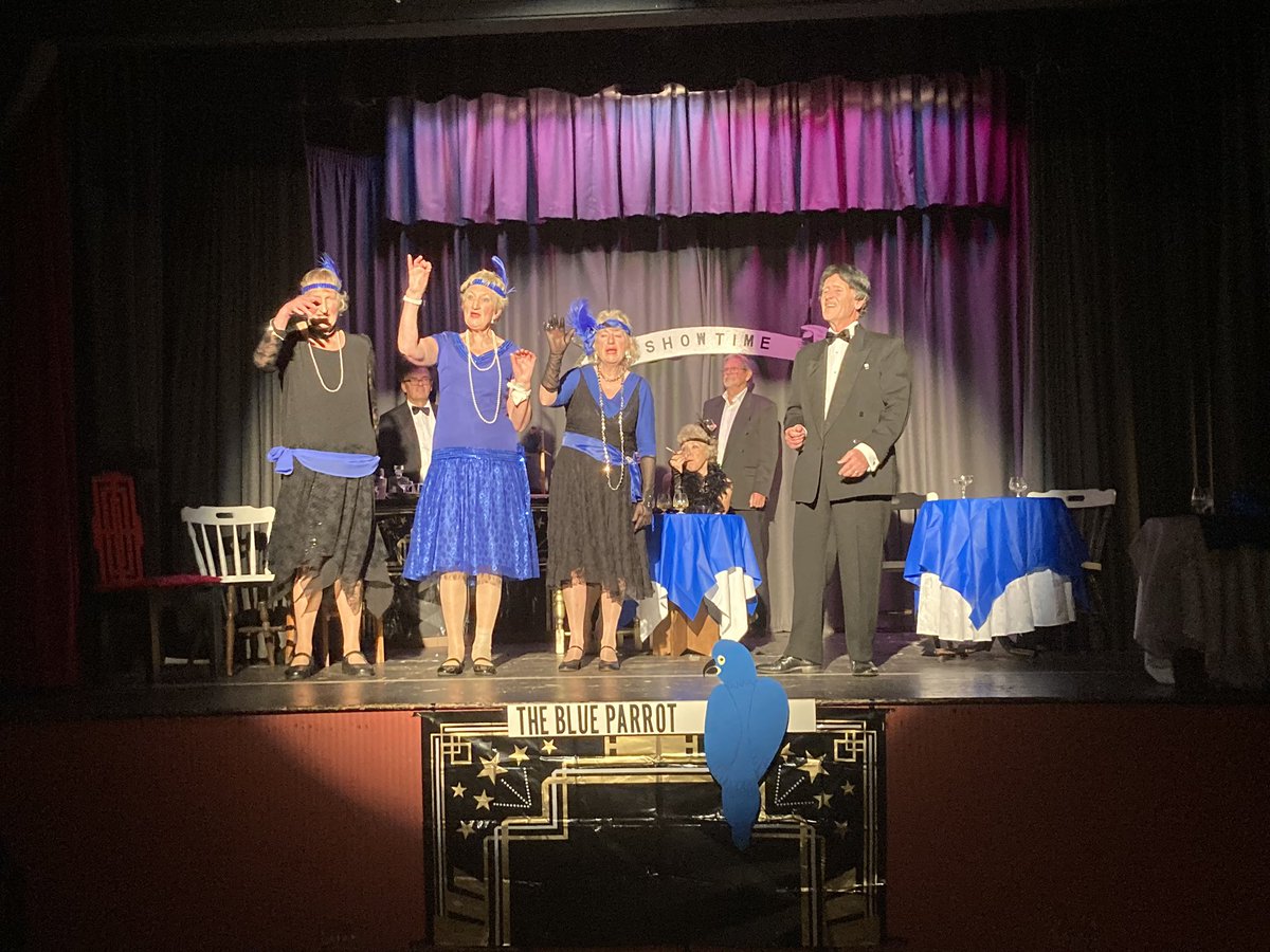 Q. When is a red herring not a red herring? A. When it’s a blue parrot...
BLUE MURDER at the BLUE PARROT is a comedy murder mystery with the hapless Inspector Mayday. Available from <a href="/LazyBeeScripts/">Lazy Bee Scripts</a> <a href="/DramaGroups/">Drama Groups</a> #theatre #murdermystery <a href="/amdramcommunity/">Amdram Community</a>
