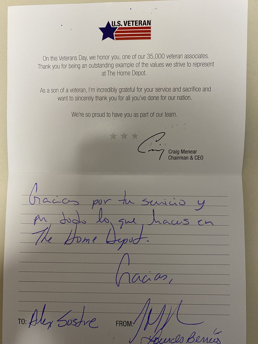 When visiting stores and you received this very precious detail from your Team.  It is Priceless. Thank you 6408 Team