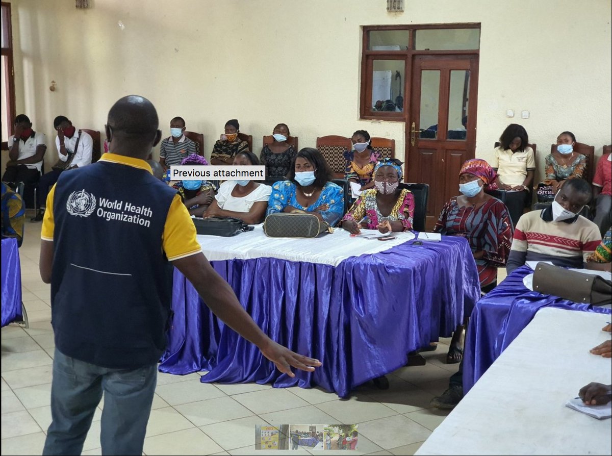 La communauté est l'acteur de surveillance le plus important lors d'une riposte à une épidémie d'#Ebola.

À #Beni, en #RDC🇨🇩, <a href="/WHO/">World Health Organization (WHO)</a> travaille avec le <a href="/MinSanteRDC/">Ministère de la Santé RDC</a> pour accroître la participation de la communauté &amp; sensibiliser à Ebola.