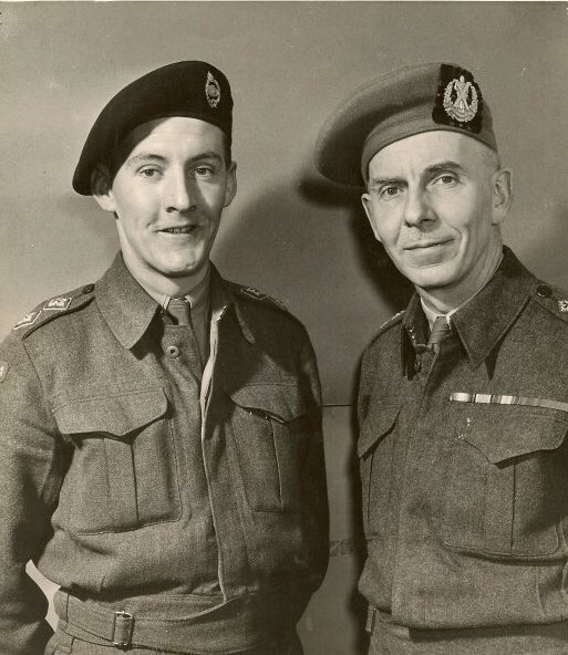duncTO's tweet photo. The two men I admire most. Lt. Dave Ross #8threcce and Major Rusty Ross #ww1 #1stCanadianmountedrifles #vimy #LestWeForget #CanadaRemembers #rip https://t.co/KNDiqhU4xM