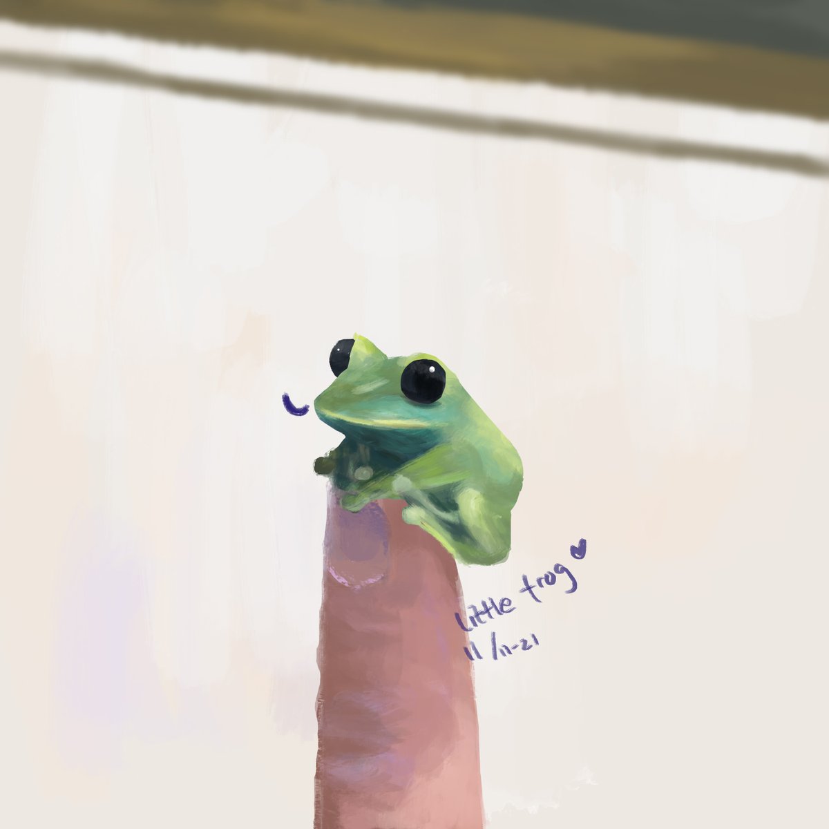jevauxle's tweet photo. Little ribbit ribbit study <3 https://t.co/9vBeTkvx1W