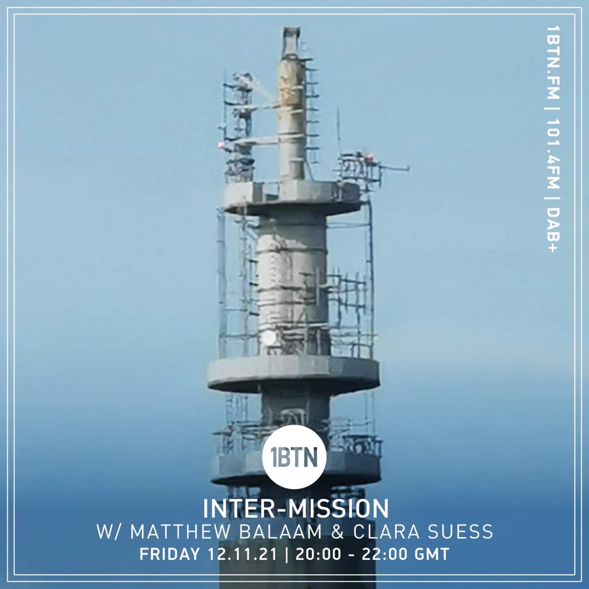 claramps's tweet photo. Heading back into the @1BTNradio bunker with @matthewbalaam tomorrow night, 8-10pm, for this month’s INTER-MISSION show… https://t.co/reBjnr9Key