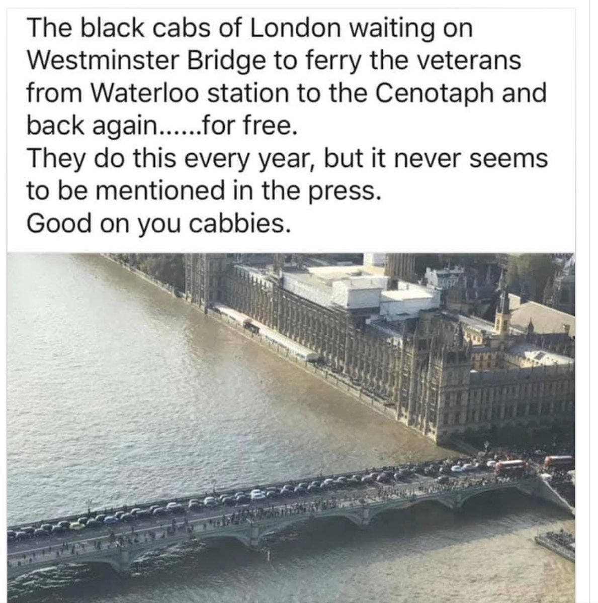ghost_wales's tweet photo. Well I’m not the press but I’ll mention it…
Well done Londons black cabbies. https://t.co/gJL03FgYYD