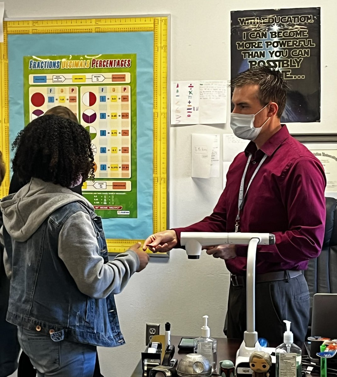 mrsghazzagh's tweet photo. @chinaspringMS Mr. Henry’s class was rocking reviewing adding/subtracting negative numbers in preparation for solving equations of linear relationships using @Kahoot #ourWHY @chinaspringisd Great job of an engaging lesson! https://t.co/Gr9fZcebkU