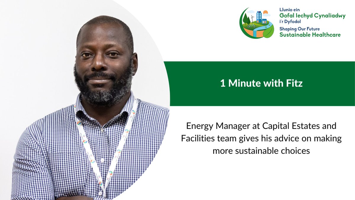 We caught up with Fitzroy Hutchinson, Energy Manager in the Capital Estates and Facilities team, to discuss his new role and how staff, patients and visitors can make more sustainable choices.

For our ‘1 Minute with Fitz’ visit orlo.uk/Db6lS