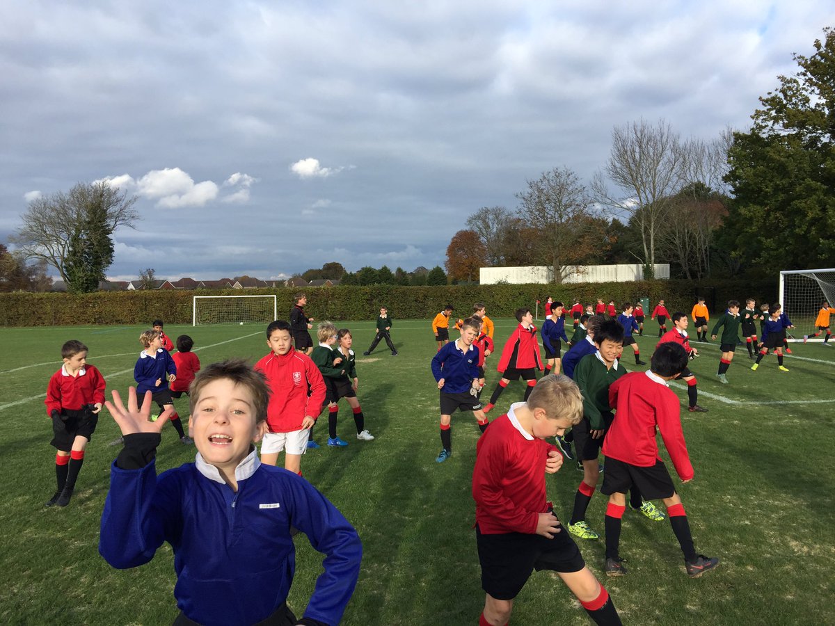 SHSsport1865's tweet photo. Today we welcome the @shrewsburyhouse Y5 boys to AHL for their House Football event. SO much energy! Well done to all the players - a fantastic festival of football! #ourHouse #footballcolours https://t.co/6XjC3mQEyX