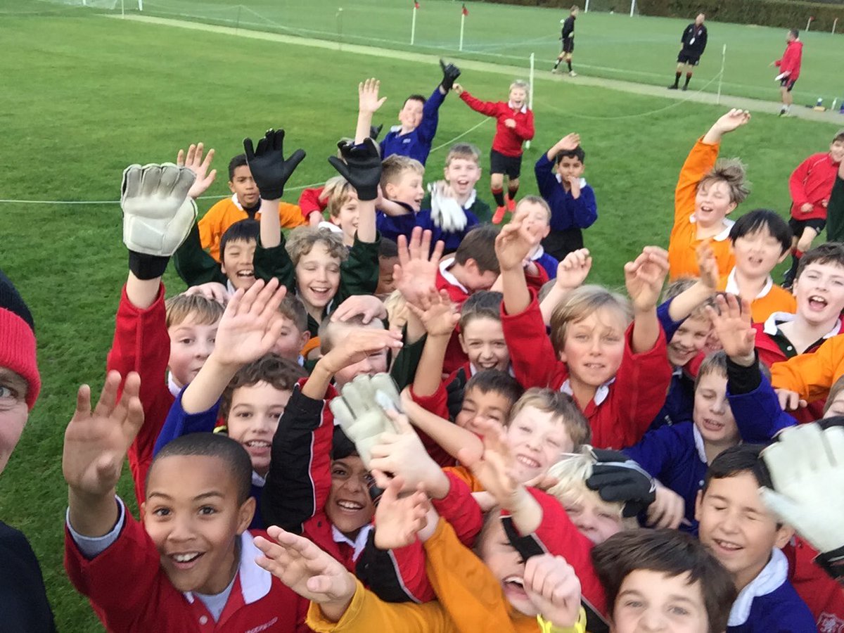 SHSsport1865's tweet photo. Today we welcome the @shrewsburyhouse Y5 boys to AHL for their House Football event. SO much energy! Well done to all the players - a fantastic festival of football! #ourHouse #footballcolours https://t.co/6XjC3mQEyX