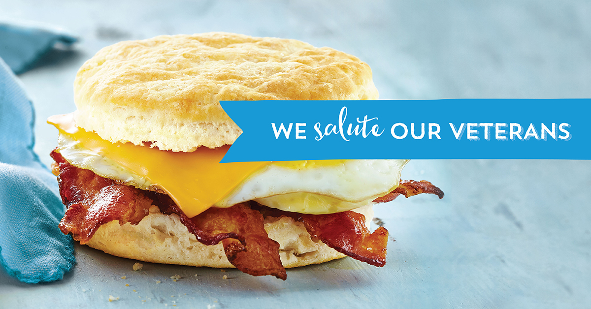 We’re grateful for the opportunity to invite any military veteran or active-duty service member to present their military ID or other proof of service on Veterans Day, Nov. 11th, for a FREE BISCUIT of their choice. Click the link in our bio for details.
bit.ly/3H5voH1