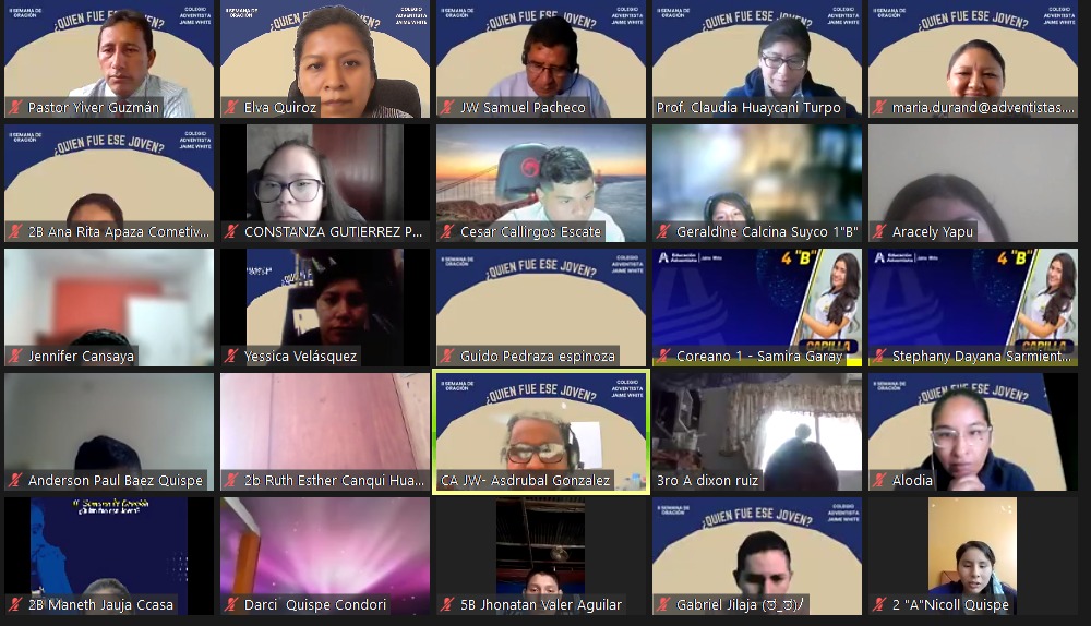 "La mentira siempre trae dolor y sufrimiento" <a href="/saul_punto/">Pr. Saúl Punto</a> 
II semana de oración 
Colegio Adventista Jaime White
<a href="/prraulyaranga/">Raúl Yaranga</a> 
<a href="/abelapazar/">Abel Apaza</a> 
<a href="/dinobv/">Dino Barrientos</a>