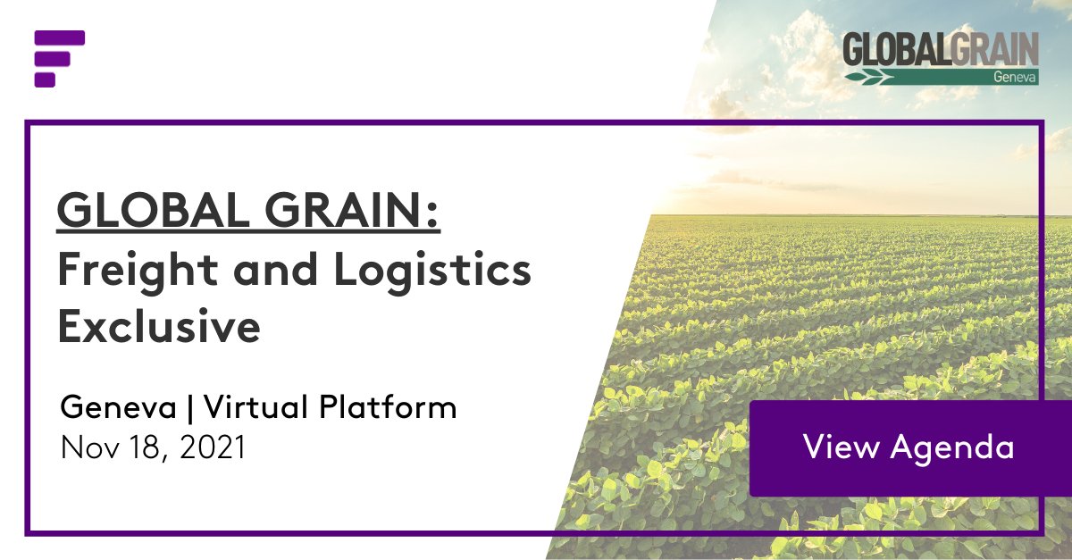 This year has been unprecedented for freight and logistics. As we look to 2022, what strategies, opportunities, and lessons can we apply to mitigate future risks? Join us fmrkts.com/3k5O7IK

#FastmarketsGGG #GlobalGrain #freight #freightmarket #logistics