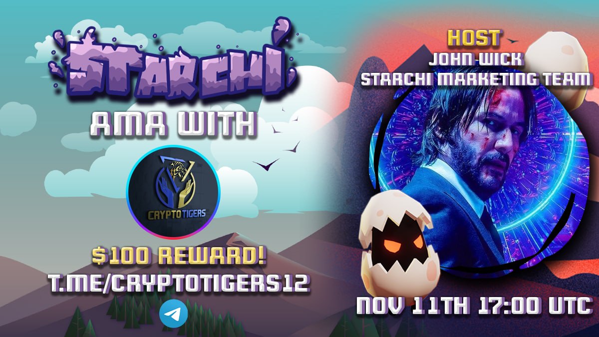OfficialStarchi's tweet photo. 🕹 @OfficialStarchi is a Gamechanger for #Gamefi‼️

🎙 Only 2 hours away from an amazing AMA w/ @cryptotigers12 at 17:00 UTC‼️ 

📺 Sit down with us to get an exclusive look at the details and features that will make Starchi the best #P2E release of the year‼️‼️ $START $ELIXIR https://t.co/5iMDgmUUOq
