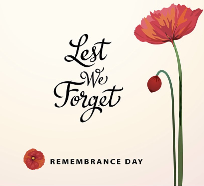 We take the time today to reflect and remember#remembranceday2021#jourdesouvenir2021