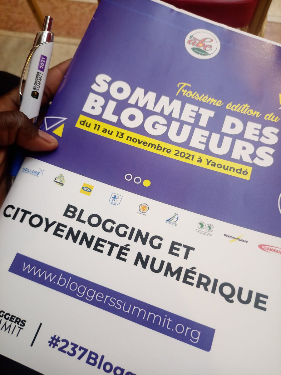 BachirouAdib's tweet photo. En ce moment, au Djeuga PALACE de Yaoundé a lieu la 3ème Édition du Sommet des Blogueurs (11Nov - 13Nov).
@BloggersCM @BachirouAdib
THÈME : ✨⤵️
BLOGGING ET CITOYENNETÉ NUMÉRIQUE
#237BloggersSummit #Abc #Blogueur #Sdbc https://t.co/uTdaPs3Z4E