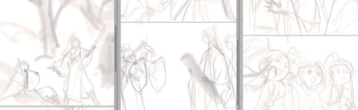 its too early in this comic sketching to switch to chibi mode LOL powers through the rest of the pages 