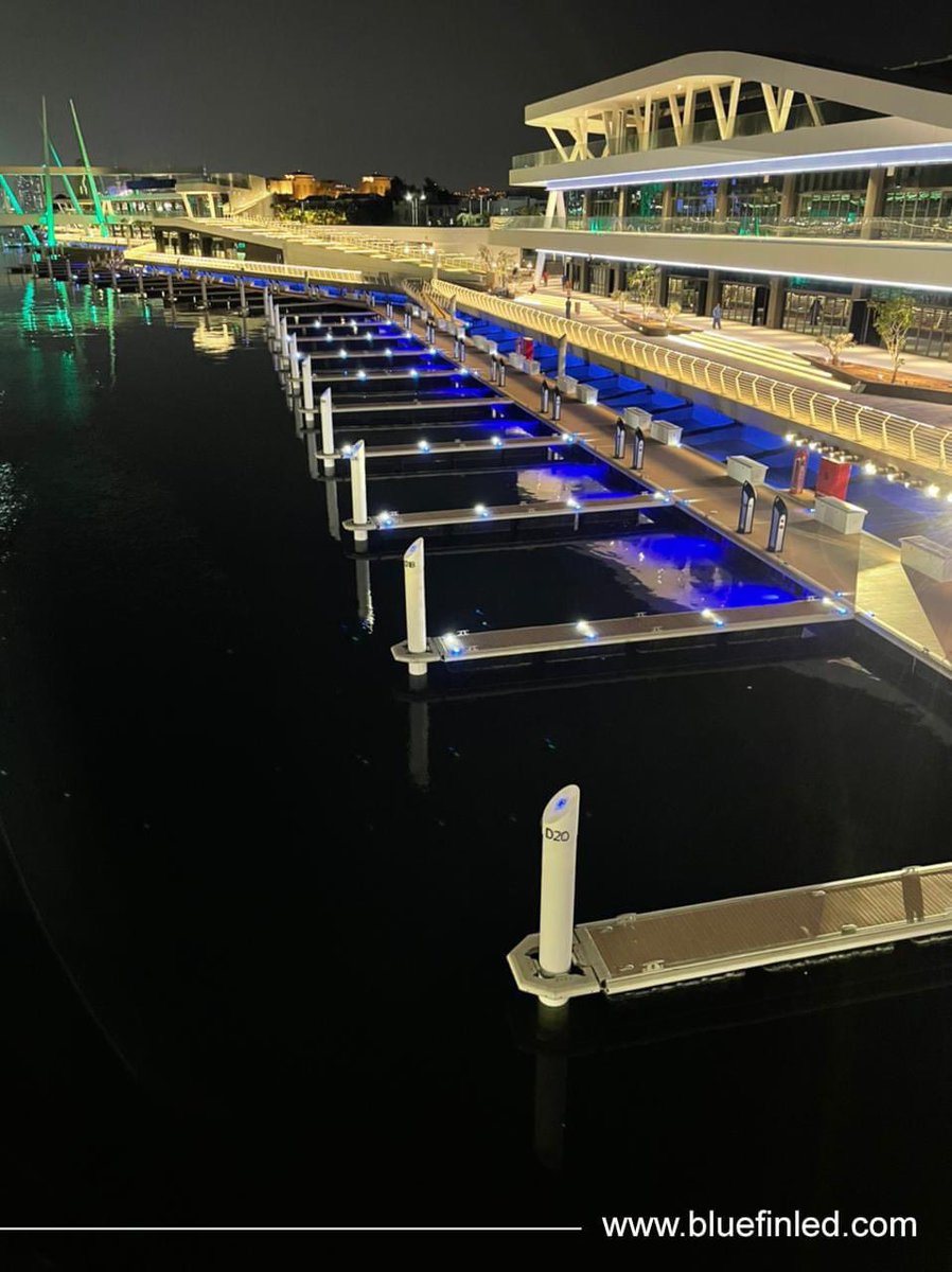 southwestmarine's tweet image. Al Qana waterfront development coming along nicely cannot wait to see it at night, using BluefinLed Dock Lighting
@alqana_ae #AlQana #marina #docklight #bluefinled #ledlighting #ukmanufacturing #pontoon #visitabudhabi #abudhabi