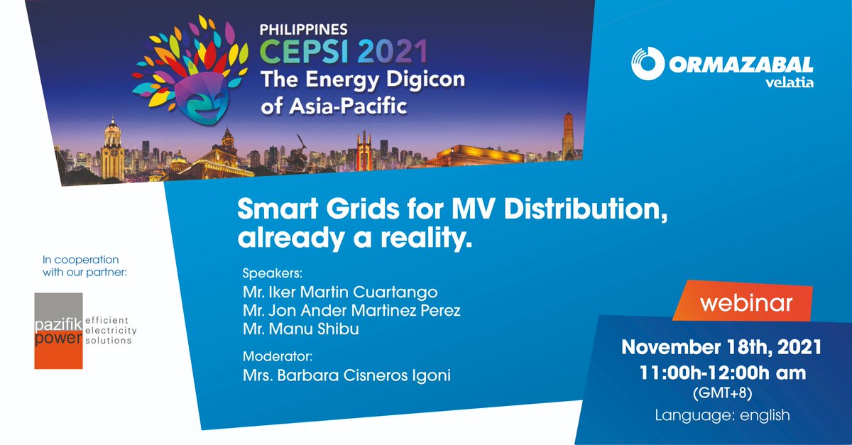 #CEPSI2021 (Conference of the Electricity Power Supply Industry) is taking place online. The biggest biennial conference in the East Asia and the Western Pacific region gathering 2,500 thought leaders, experts, and professionals in the power and energy industry

#smartgrids